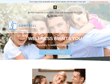 Tablet Screenshot of campbellchiropractic.com